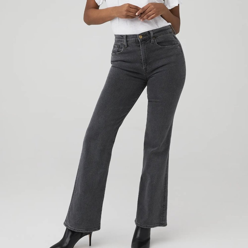 Pistola Stevie High-Waisted Relaxed Flare Jean | Size 29 | NWT | Black (Memento)
